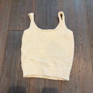 Cozy Cream Knit Tank Top from Skims